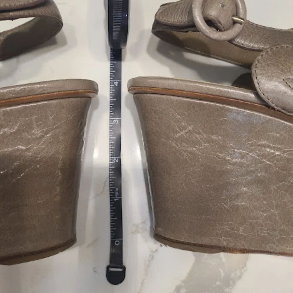 PRADA Platforms Leather EU 40 US size 9 or size 9.5